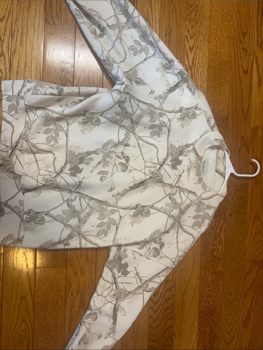 Abercrombie & Fitch Cream and Taupe Pullover Sweatshirt
